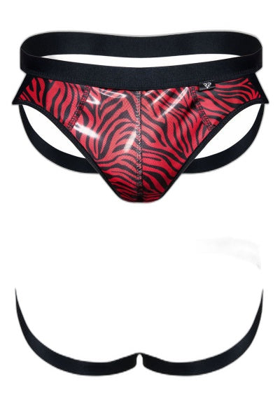 Jockstrap Tulle Zébré Regnes - Séduction Audacieuse - 2 | Voyage Sensuel