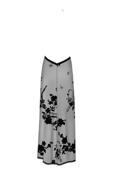 Robe longue dos nu Divinity – Tulle floqué séduction - 3 | Voyage Sensuel