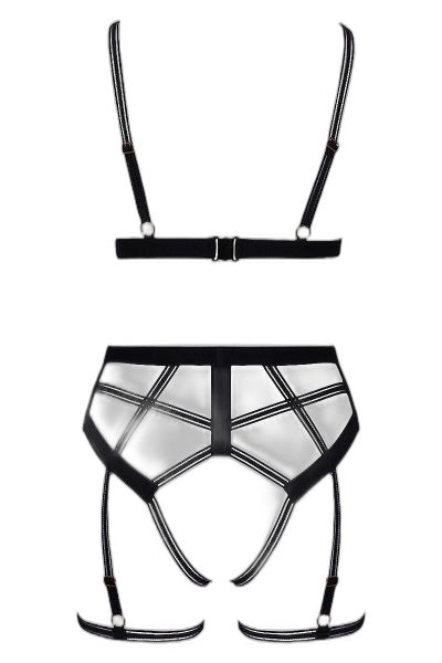 Set Harnais BDSM Noir Cotelli - Séduction Extrême - 4 | Voyage Sensuel