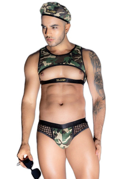 Tenue Militaire Sexy 4 Pièces - Commando Séduction - 1