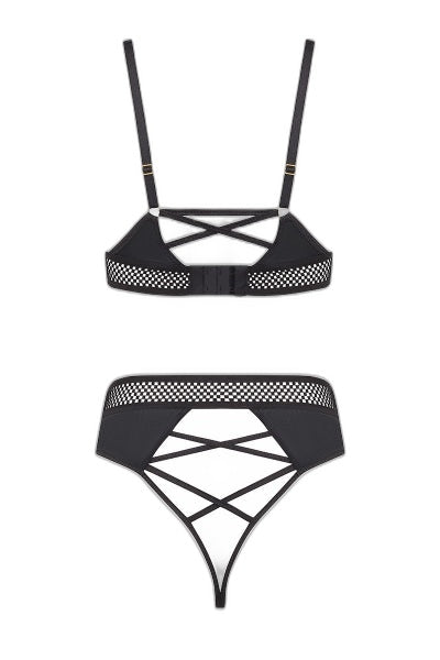 Ensemble Sexy Kristeen Noir - Séduction et Élégance - 3 | Voyage Sensuel
