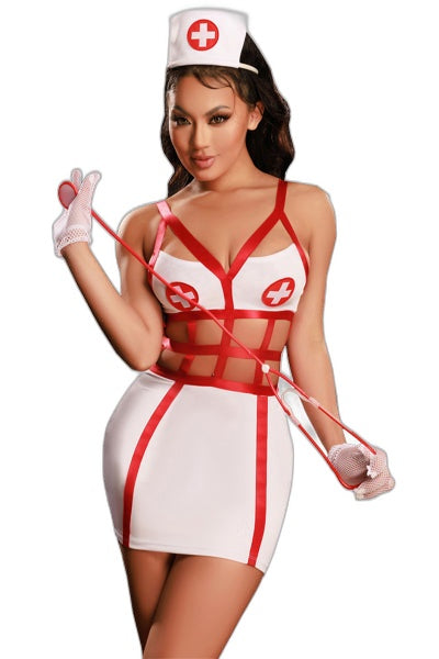 Déguisement infirmière sexy 5 pièces - J Lingerie - 1 | Voyage Sensuel