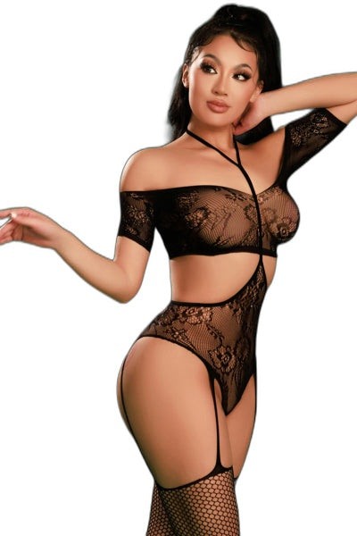 Combinaison Sexy Noire Dentelle - Seconde Peau Séductrice - 3 | Voyage Sensuel