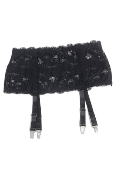 Porte-jarretelles dentelle large noir Litolu Lingerie - 4 | Voyage Sensuel