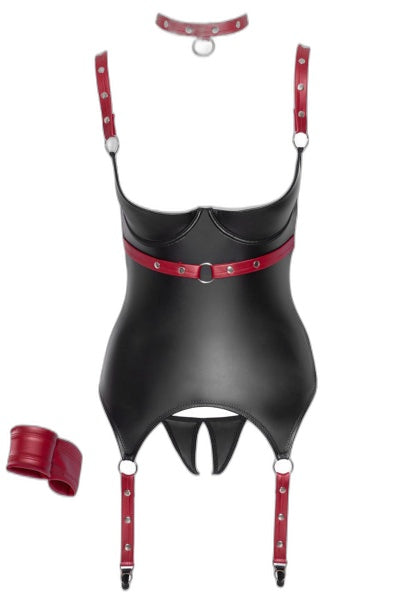 Ensemble Ouvert Bondage avec Collier et Menottes Cotelli - 2 | Voyage Sensuel