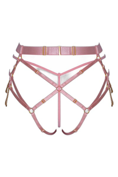 String Harnais Rose Bad Kitty – Duo Séduction Audacieux - 4 | Voyage Sensuel