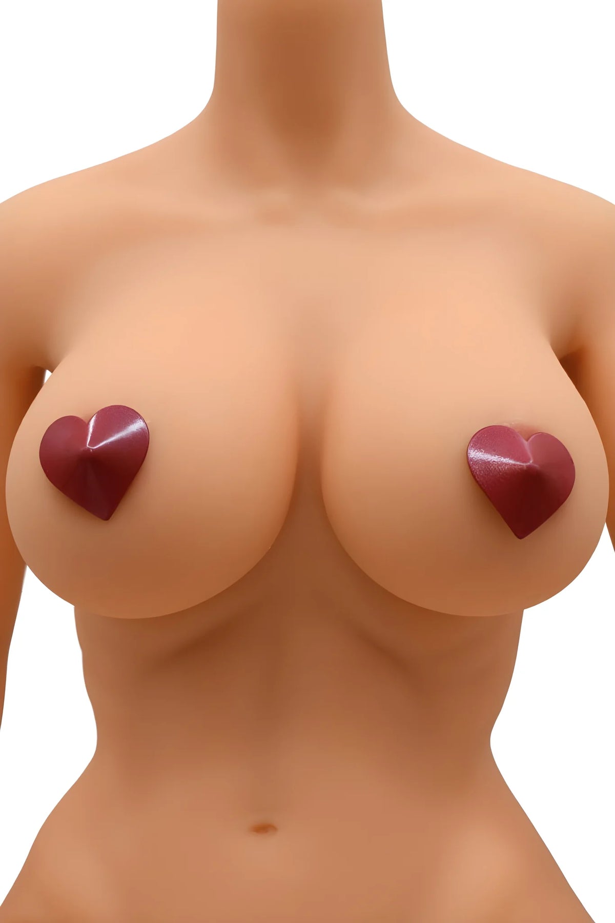 Nipple Métal rouge Cache tétons cœur
