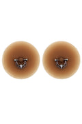 paire-de-cache-ttons-piercing-barre-demi-anneau-faux-diamant-peau-mtisse