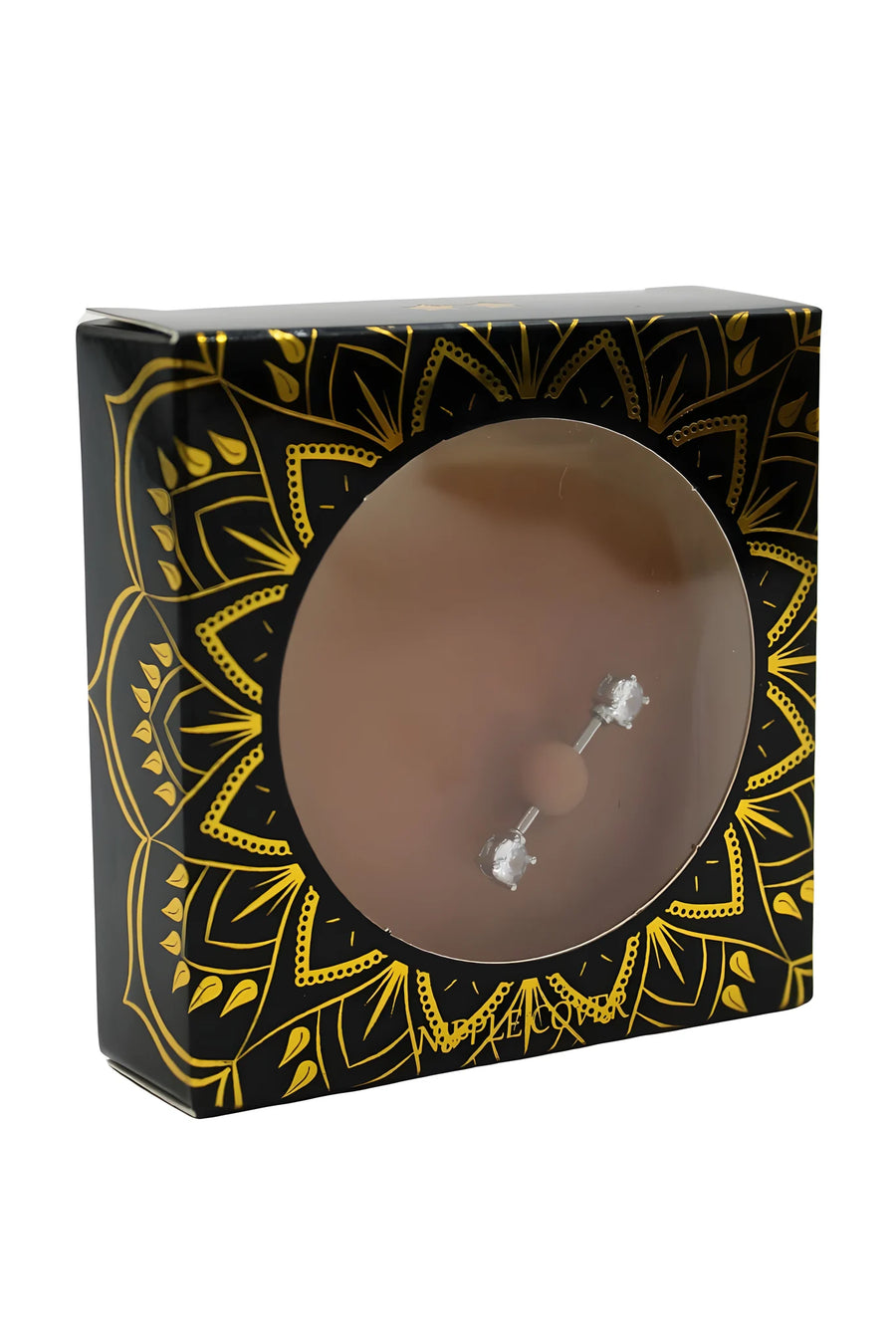 paire-de-cache-ttons-piercing-barre-faux-diamant-peau-mtisse | Voyage Sensuel