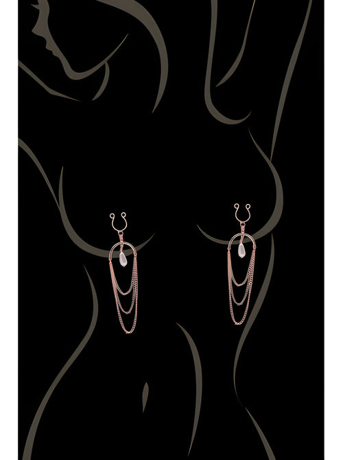 bijoux-de-seins-avec-3-chainettes-dor-rose-et-une-perle