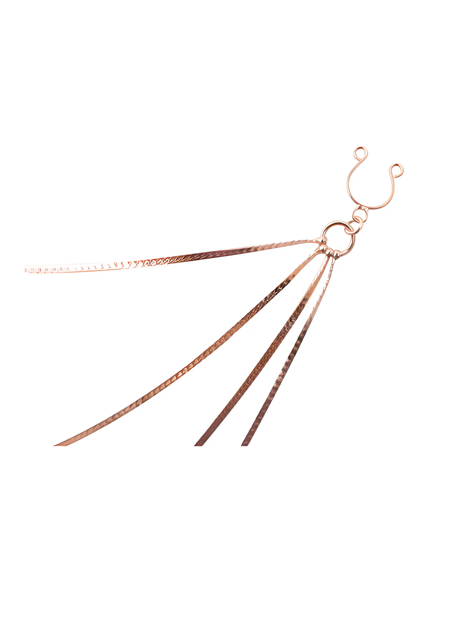 bijou-pinces-ttons-avec-4-chainettes-dor-rose | Voyage Sensuel