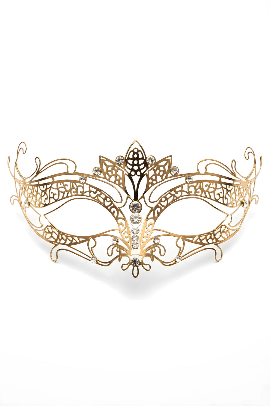 masque-vnitien-asia-rigide-dor-avec-strass | Voyage Sensuel