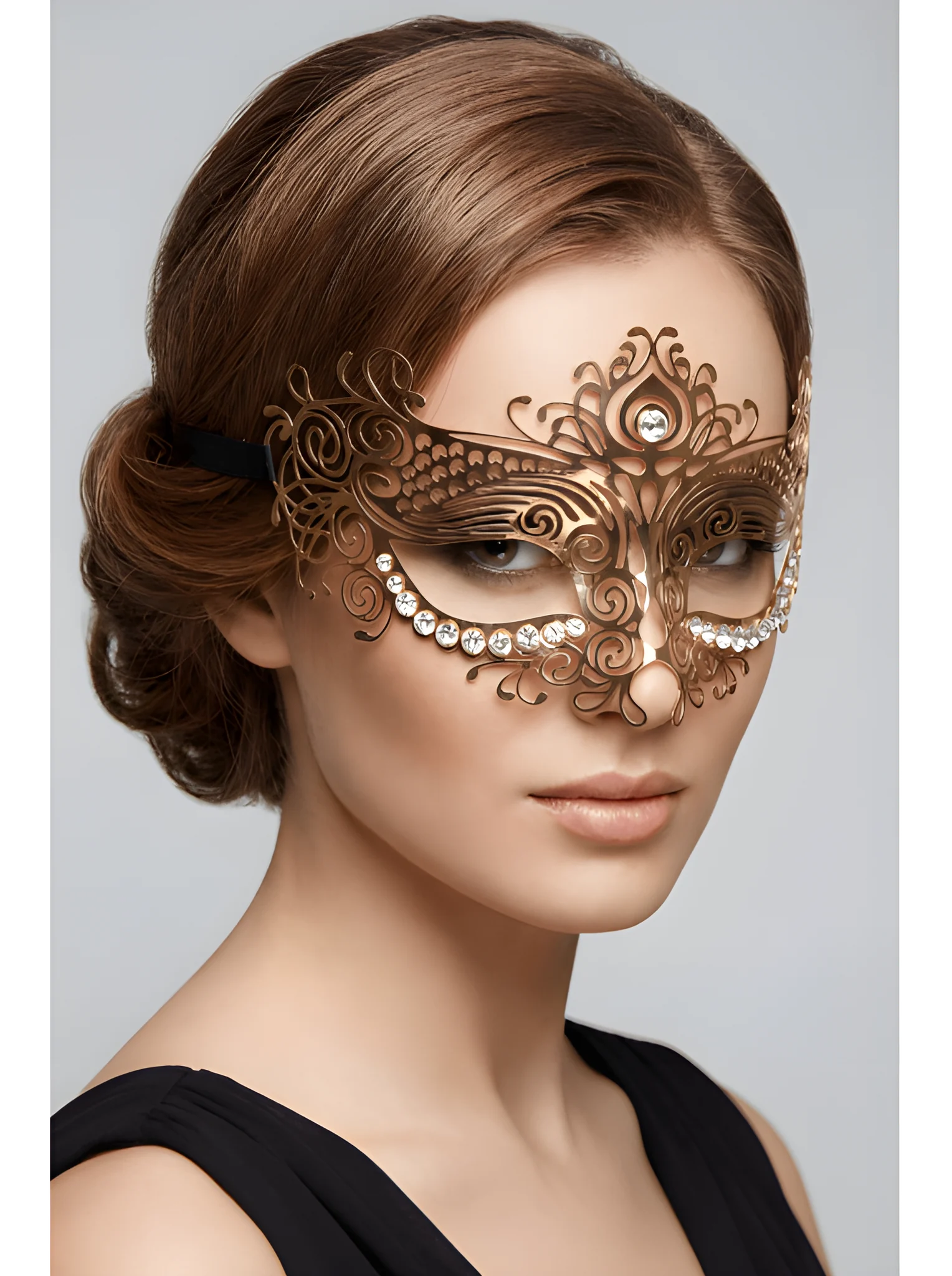 masque-vnitien-ornella-rigide-dor-avec-strass