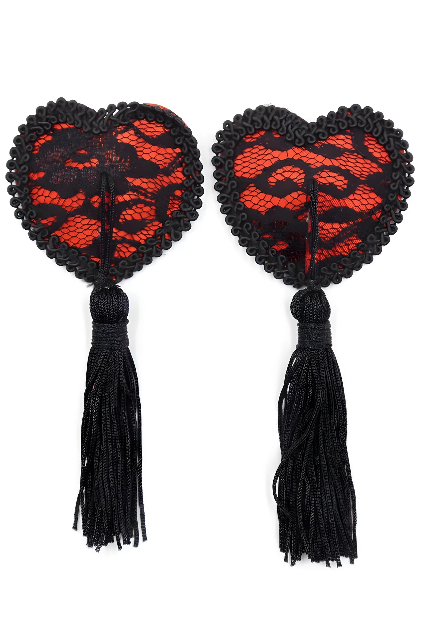 paire-de-cache-ttons-adhsifs-en-forme-de-cur-avec-dentelle-noire-et-pompom