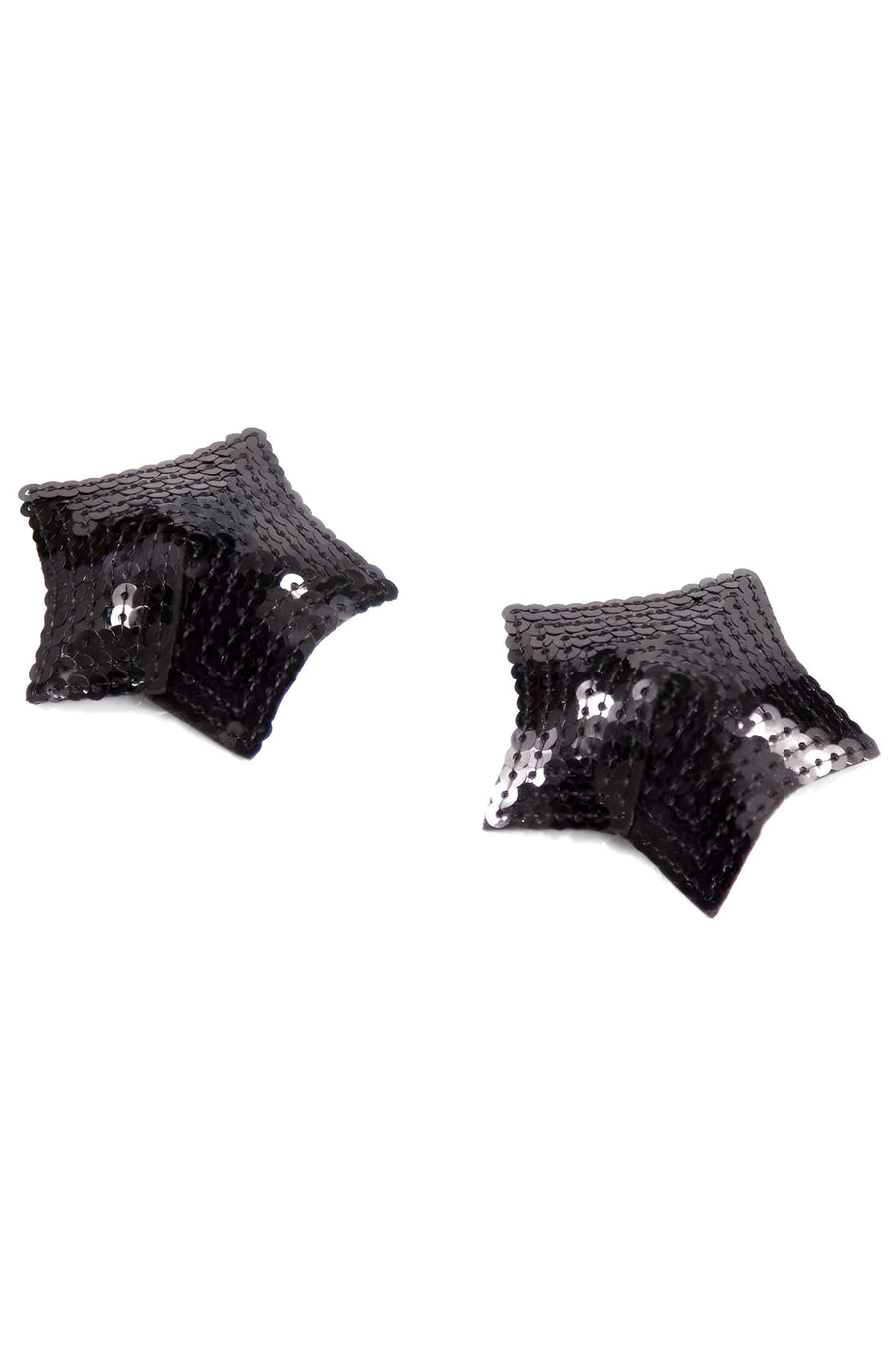 paire-de-cache-ttons-adhsifs-toile-paillete-sequin-noir | Voyage Sensuel