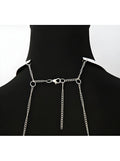 bijou-tour-de-cou-trois-anneaux-avec-chaines-de-corps-argent