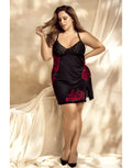 nuisette-noire-grande-taille-motif-fleuri-et-string-assorti-mal7438xblf