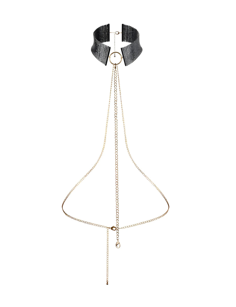 desir-metallique-collier-noir | Voyage Sensuel