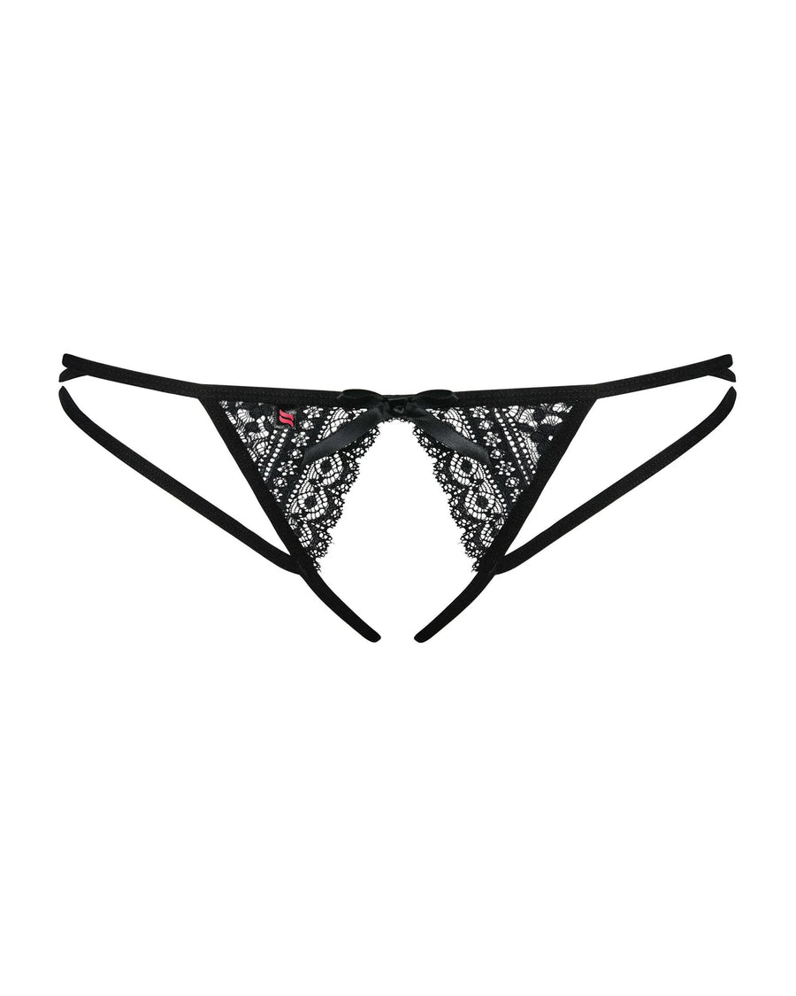 picantina-string-ouvert-noir | Voyage Sensuel