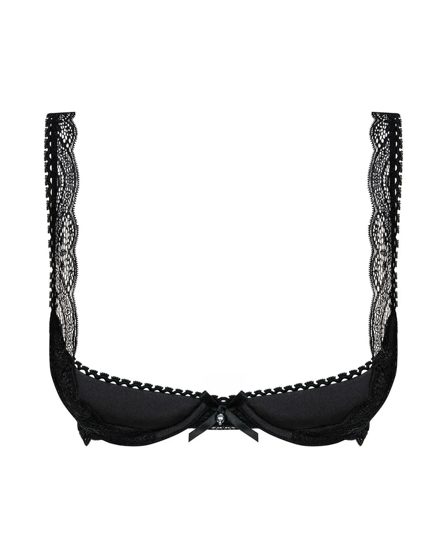 miamor-demi-soutien-gorge-noir | Voyage Sensuel