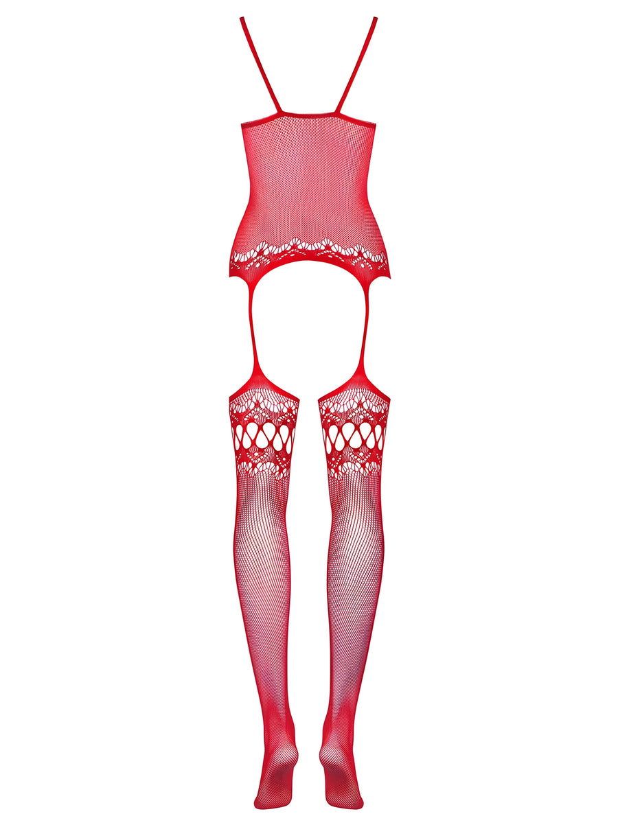 f214-bodystocking-rouge | Voyage Sensuel
