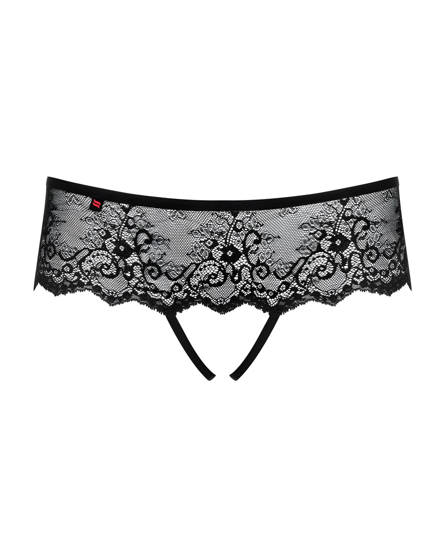 merossa-tanga-ouvert-noir | Voyage Sensuel