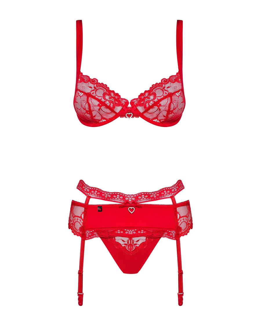 heartina-ensemble-3-pcs-rouge | Voyage Sensuel