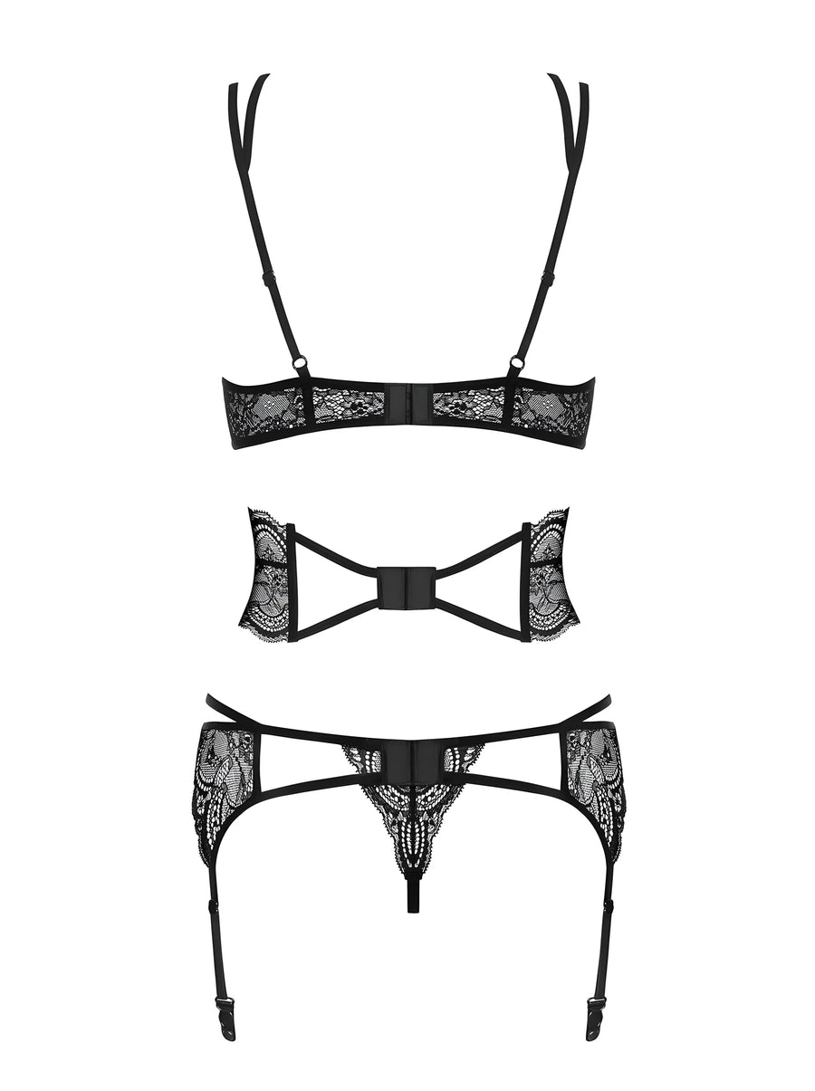 frivolla-ensemble-4-pcs-noir | Voyage Sensuel