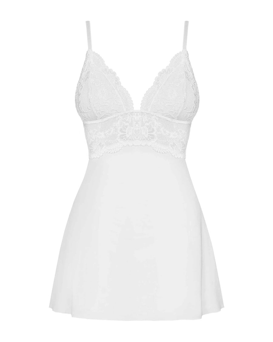 810-bab-2-babydoll-blanc | Voyage Sensuel