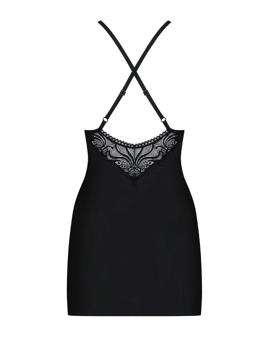 828-che-1-nuisette-et-string-noir | Voyage Sensuel