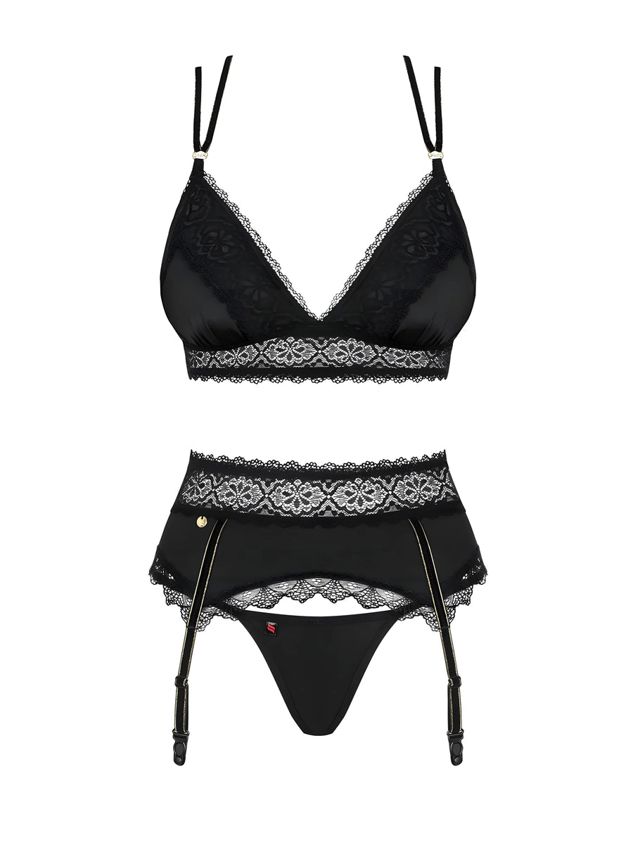 lolitte-ensemble-3-pcs-noir | Voyage Sensuel
