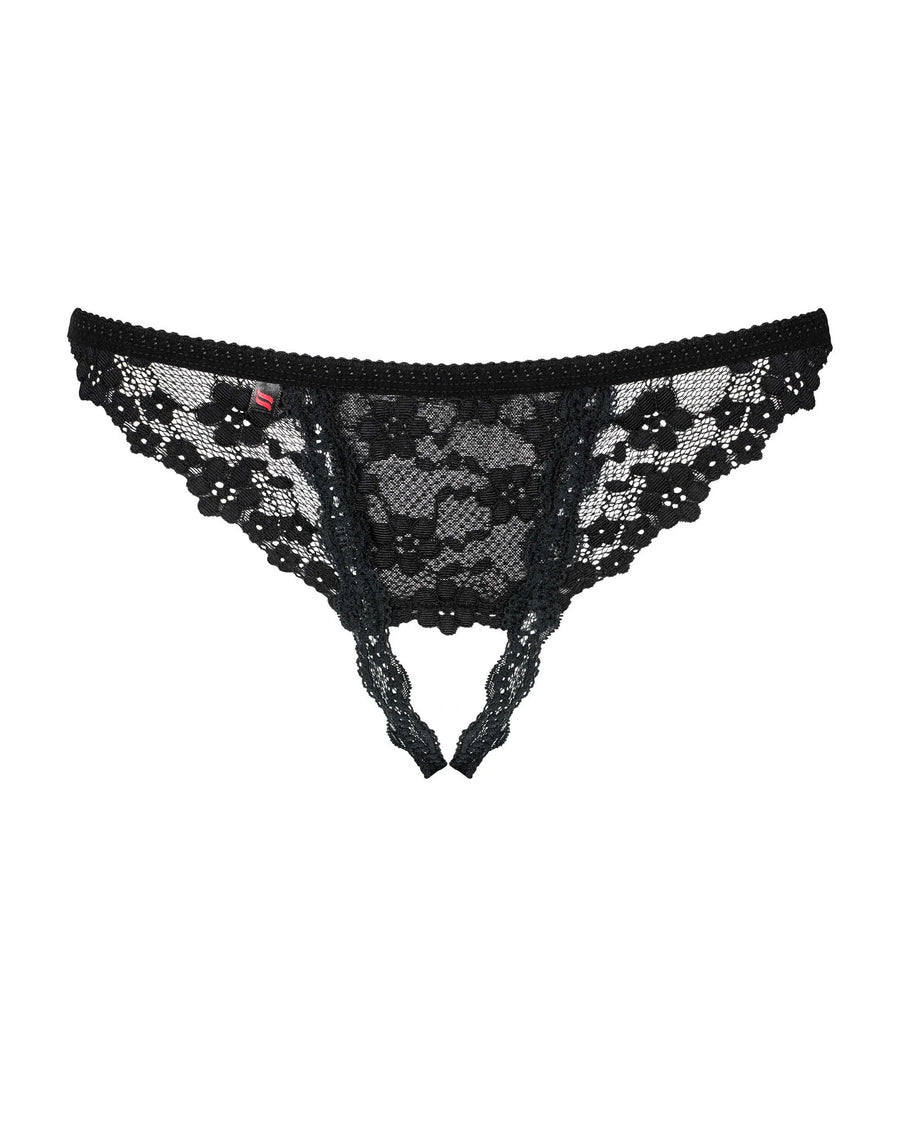 letica-string-ouvert-noir | Voyage Sensuel