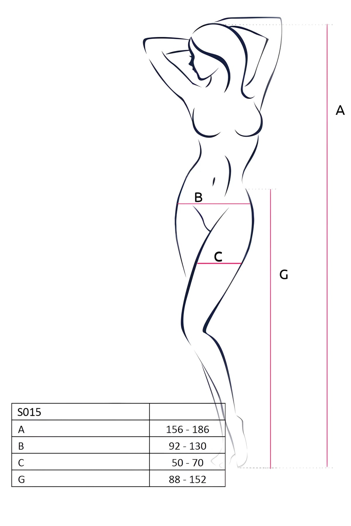 Collants à motifs ouvert – Noir – Passion