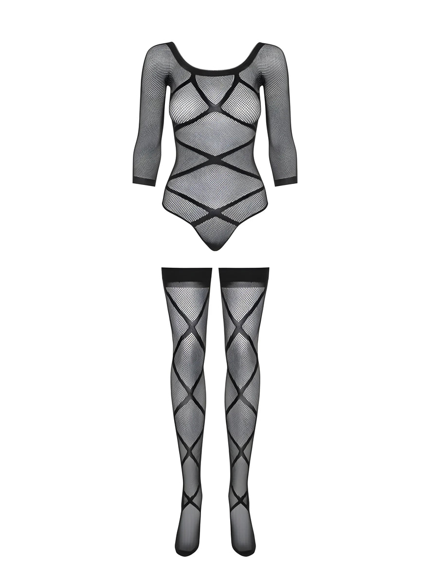g320-bodystocking-noir | Voyage Sensuel