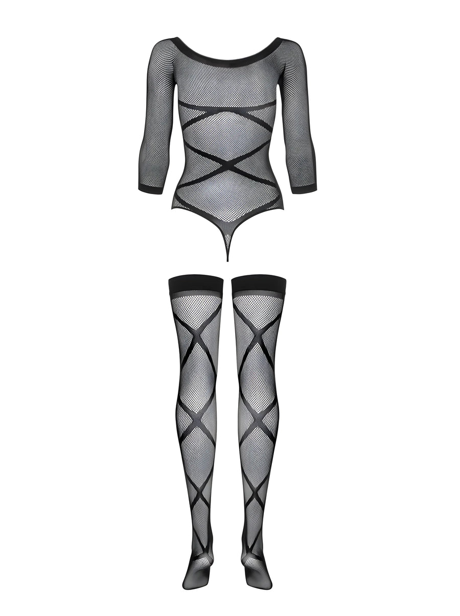 g320-bodystocking-noir | Voyage Sensuel