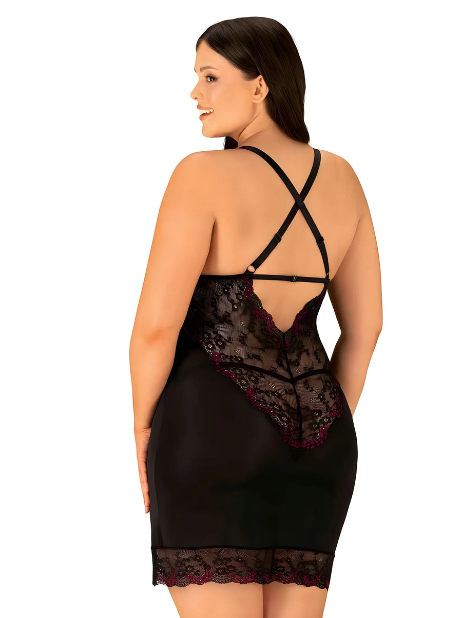 vanessme-nuisette-string-noir | Voyage Sensuel