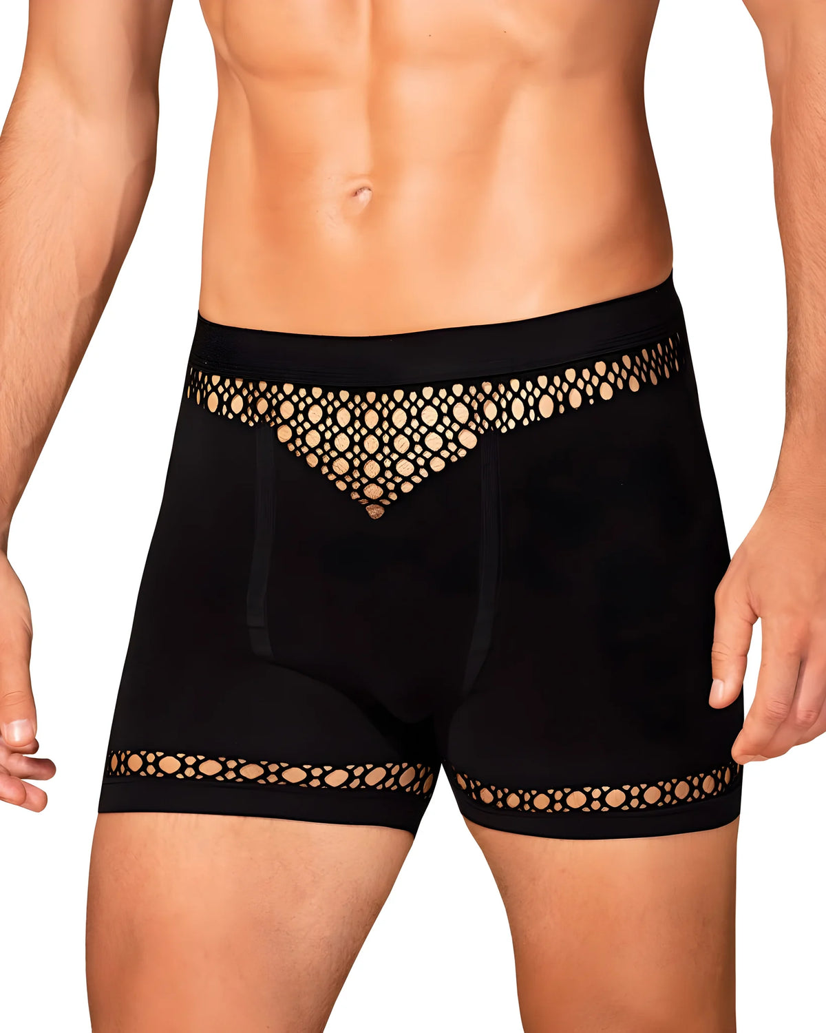 Lingerie Homme à motifs – Noir – Obsessive