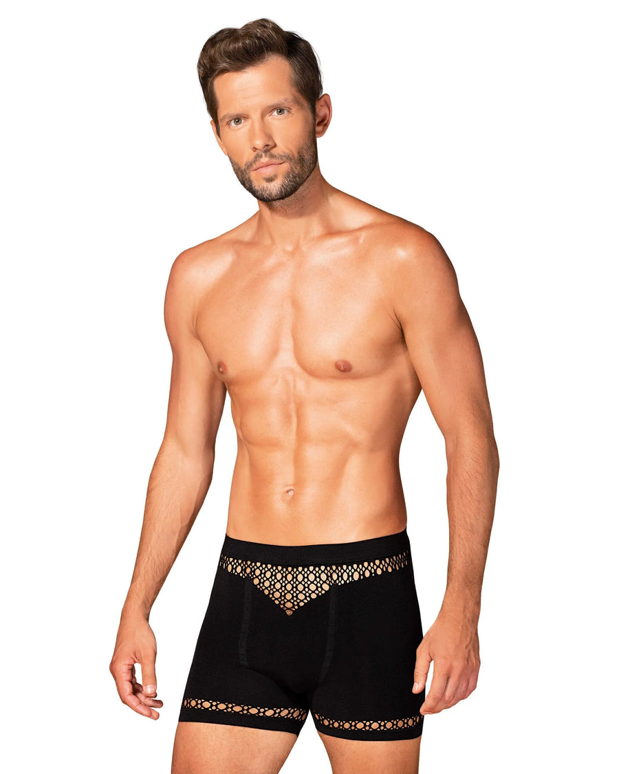 m102-boxer-short-homme-noir | Voyage Sensuel