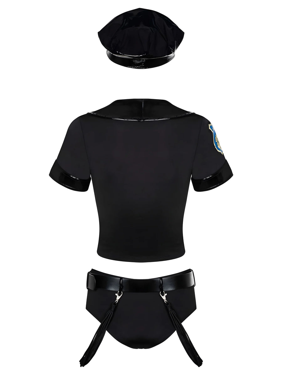 police-set-costume-6-pieces-noir | Voyage Sensuel