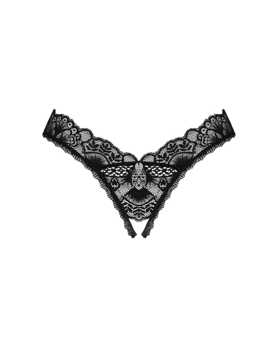 donna-dream-string-ouvert-noir | Voyage Sensuel