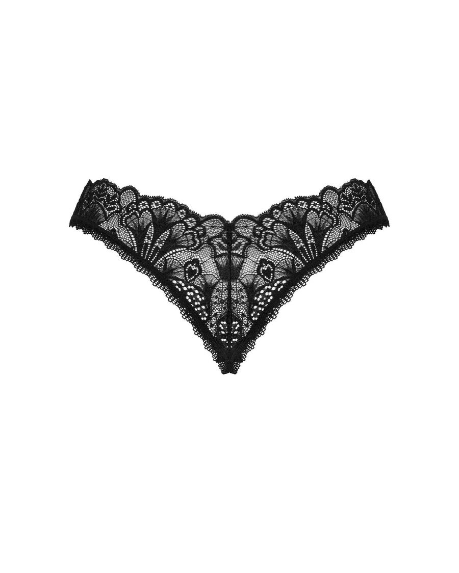 donna-dream-string-ouvert-noir | Voyage Sensuel