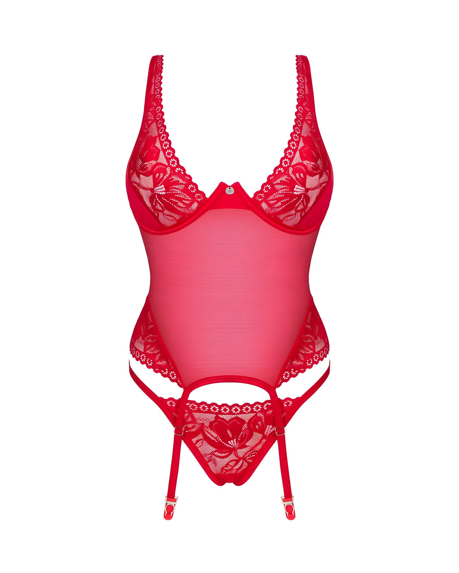 lacelove-corset-rouge | Voyage Sensuel
