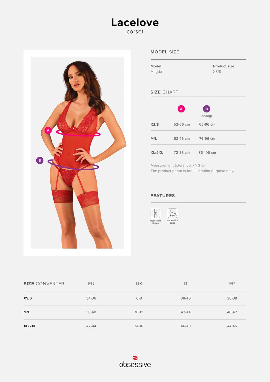 lacelove-corset-rouge | Voyage Sensuel