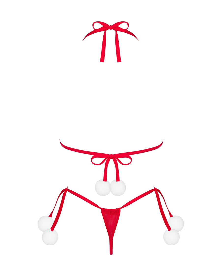 bobble-girl-ensemble-2-pieces-rouge | Voyage Sensuel