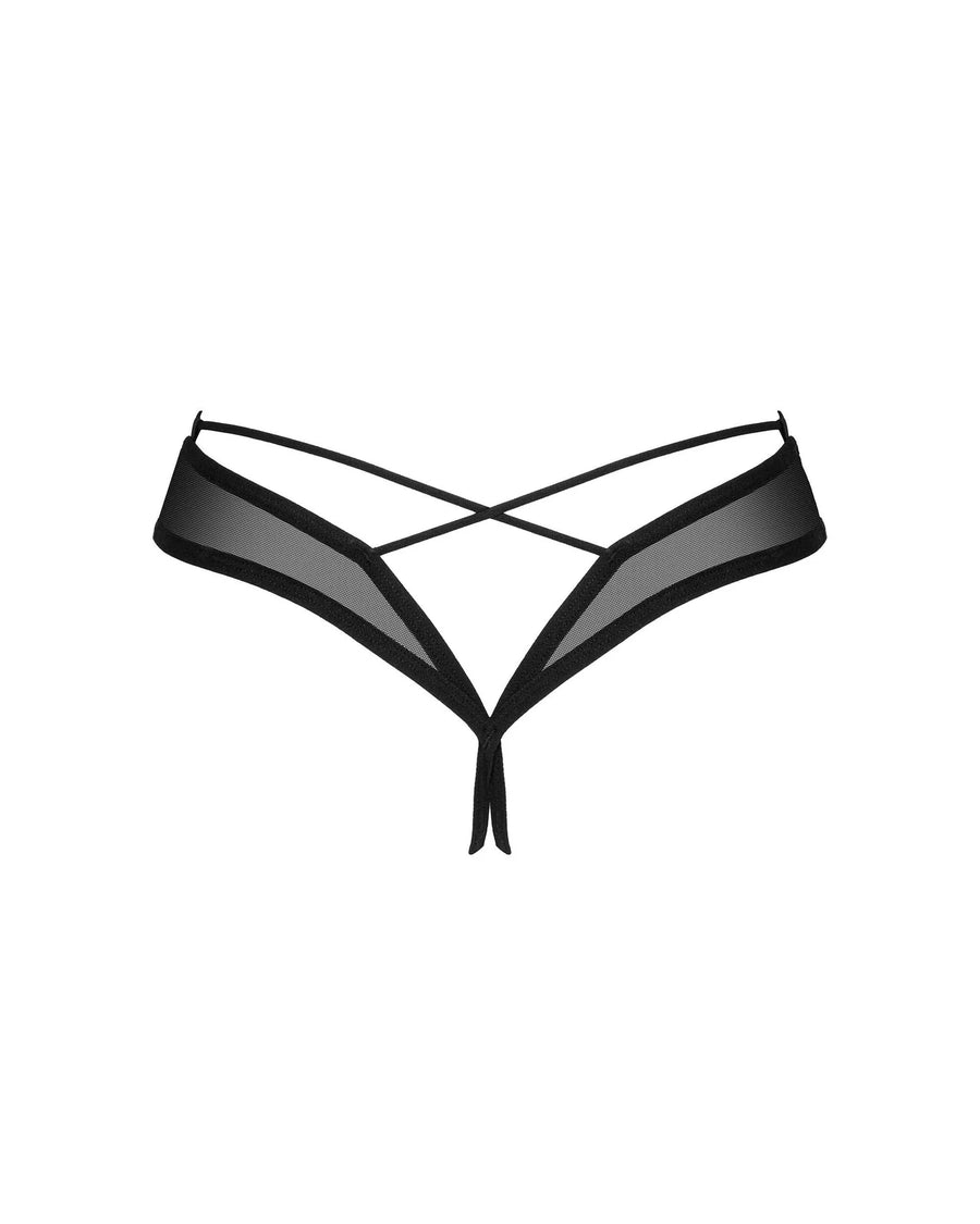 roxelia-string-ouvert-noir | Voyage Sensuel