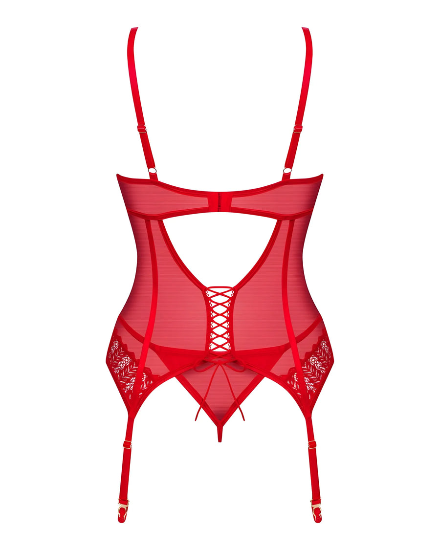 ingridia-corset-et-string-rouge | Voyage Sensuel