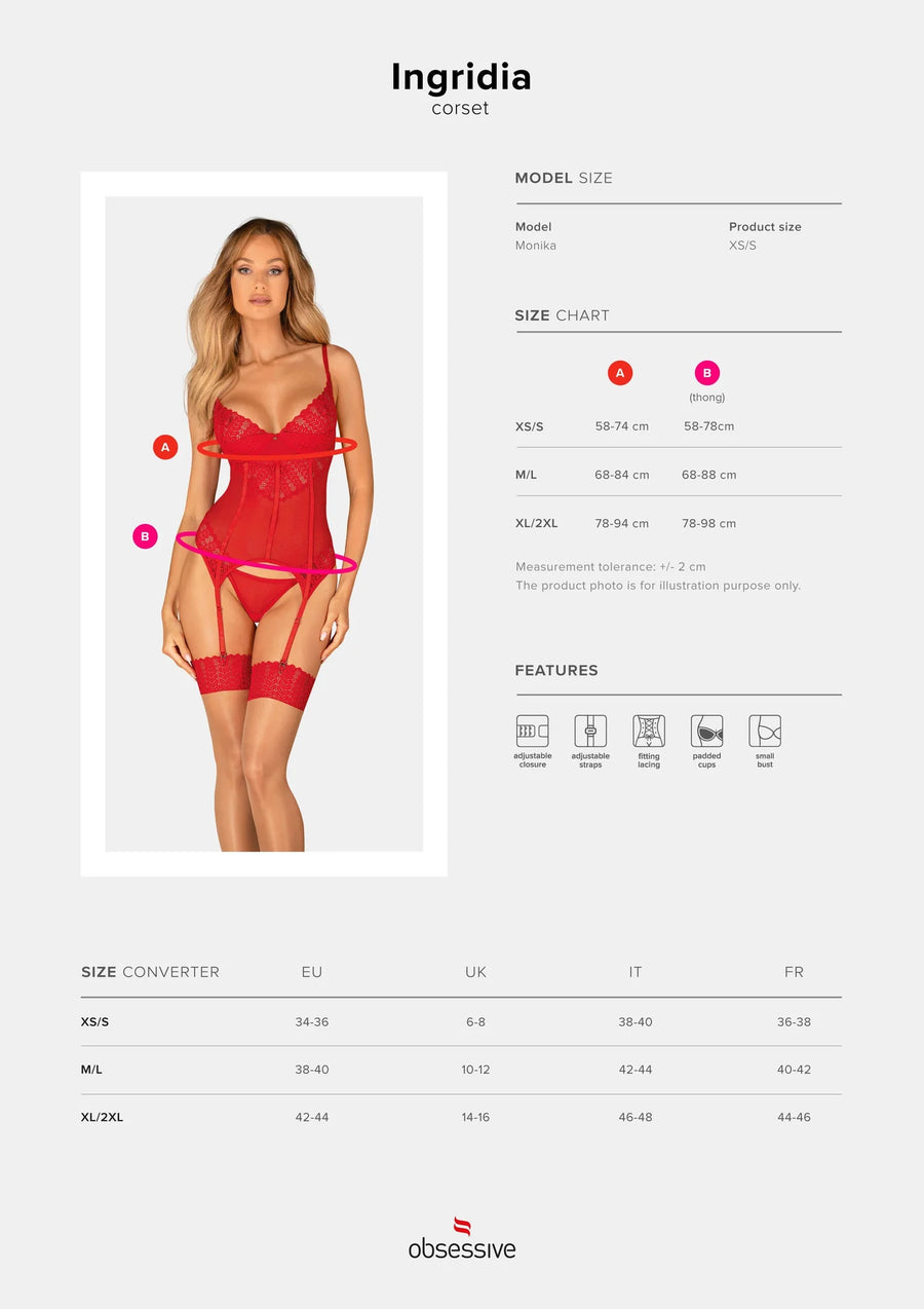 ingridia-corset-et-string-rouge | Voyage Sensuel