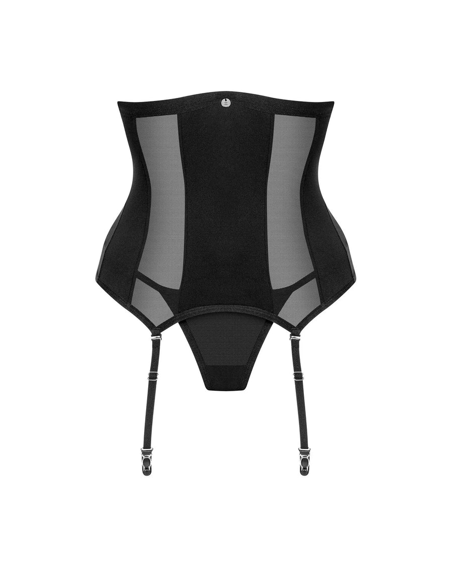 chic-amoria-corset-et-string-noir | Voyage Sensuel