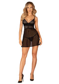 chemeris-babydoll-et-string-noire