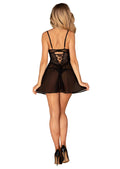 chemeris-babydoll-et-string-noire